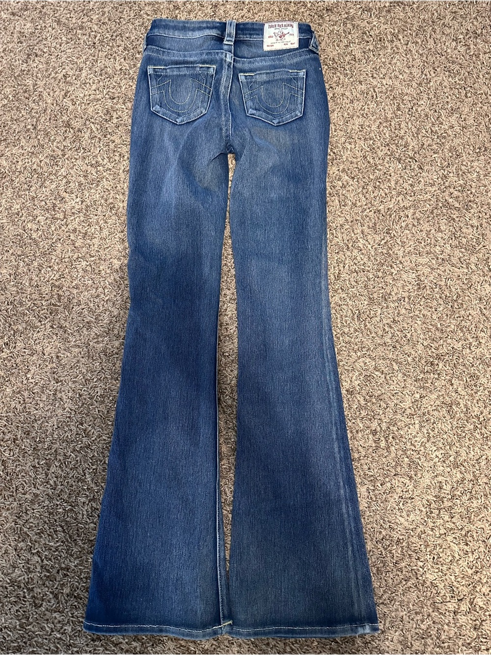 True Religion Women's Dark Blue Flared Jeans